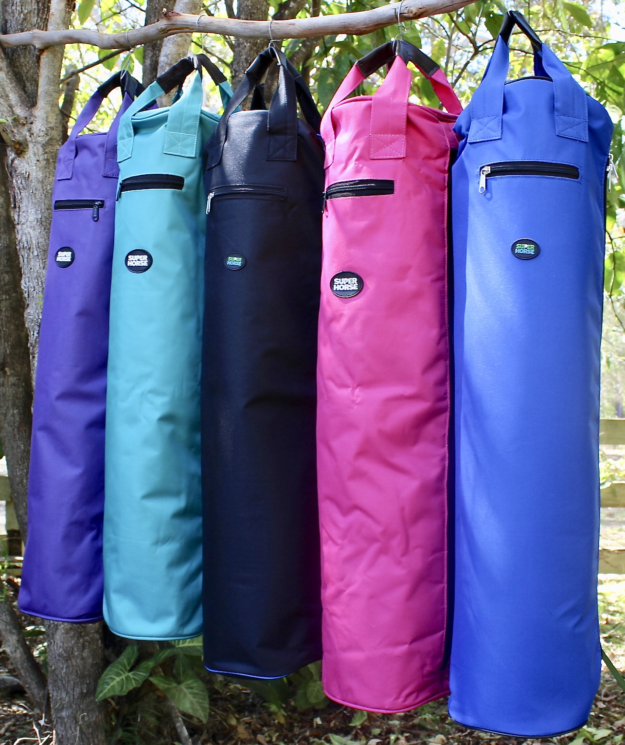 Fleece Bridle bag Multicoloured Harlequin bridle bag 